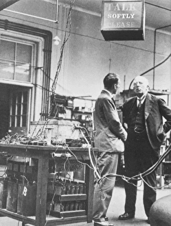 Physiker Drucke: Erwin Rutherfords im Cavendish Laboratorium