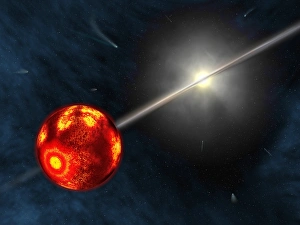 Solar Wind Effects Drucke: Early solar system, artwork