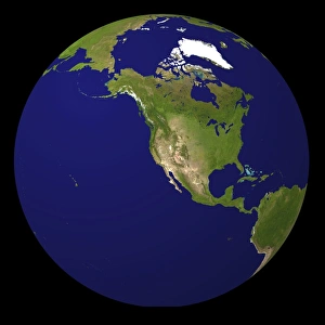 Satellite Image Of Earth Drucke: Earth