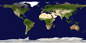 Earth From Space Image Drucke: Whole Earth map