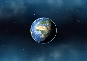 Planeten Drucke: Die Erde aus dem Weltraum
