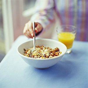 Morning Breakfast Routine Drucke: Eating breakfast