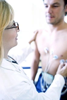 Healthcare Technology Image Drucke: ECG test
