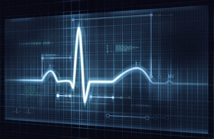 Medical Diagnostic Tool Drucke: ECG trace C017 / 7744