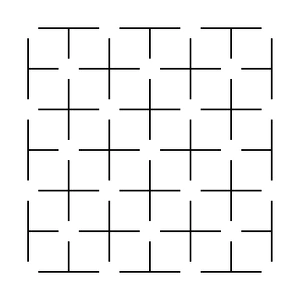 Optical Illusion Drucke: Ehrenstein illusion