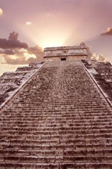 Mexico Ancient Ruins Drucke: El Castillo, Chichen Itza, Mexico