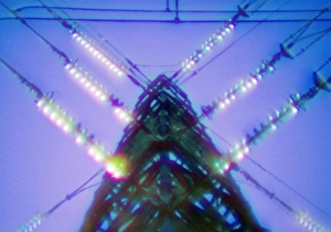 High Voltage Transmission Lines Drucke: Electricity power pylon