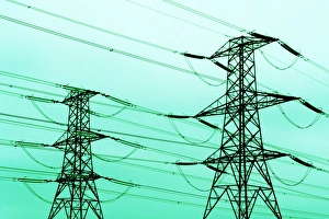 Drucke von Elektrizitätsmasten Bilder Datiert 2008 Mai: Elektrizitätspylone