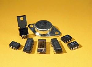 Circuit Board Components Drucke: Electronic circuit board components
