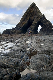 Verwitterter Devonzugschist