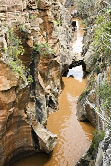 Blyde River Canyon Landscape Drucke: Eroded sandstone potholes