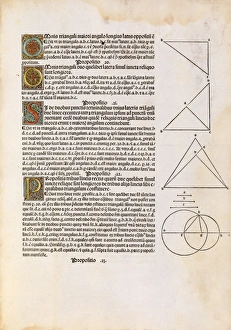Bilder Datiert 13. August 2013: Euklides Elemente der Geometrie, 1482