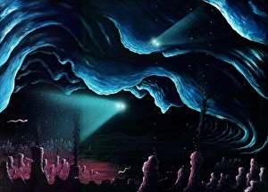 Alien Life Forms Drucke: Exploring Europas ocean, artwork