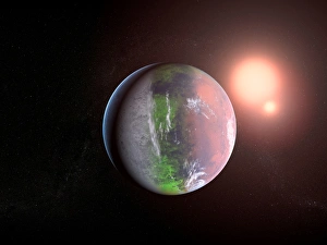 Cosmology Images Drucke: Extrasolar planet, artwork