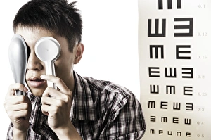 Optometrist Consultation Drucke: Eye test C016 / 3123