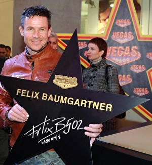 Bilder Datiert 26. Januar 2014: Felix Baumgartner, österreichischer Hochschnelligkeitsspringer