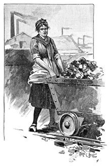 Women In Coal Mining Drucke: Female mine worker, artwork