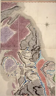 Geologisch Drucke: Erster geologischer Atlas von Großbritannien, 1815 C016/5683