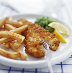 British Cuisine Images Drucke: Fish and chips