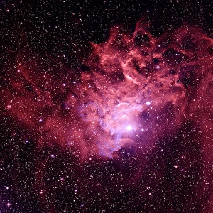 Optical Astronomy Images Drucke: Flaming Star Nebula