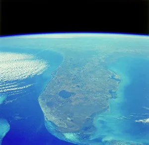 Space Shuttle Drucke: Die Florida-Halbinsel aus dem Weltraum gesehen von der Raumstation