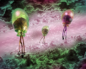 Verwandte Bilder Drucke: Fliegende Aliens