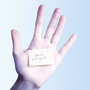 Memory Aid Image Drucke: Forgetfulness, conceptual image