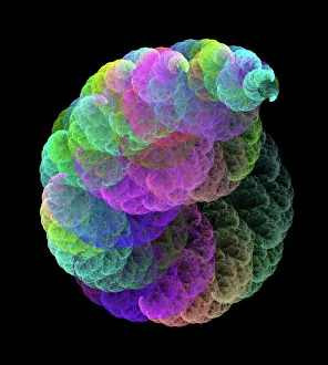 Fractal Geometry Images Drucke: Fractal cloud, computer artwork