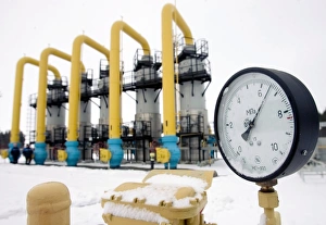 Bilder Datiert 2. Februar 2011: Gaskompressionsstation in Weißrussland