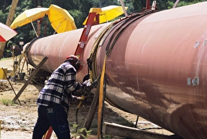 Construction Equipment Operator Drucke: Gas line construction