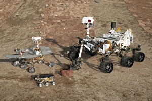 Mars-Rover Drucke: Drei Generationen der Mars-Räumer C013/7314