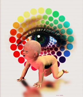 Deoxyribonucleic Acid (DNA) Drucke: Genetically- engineered baby