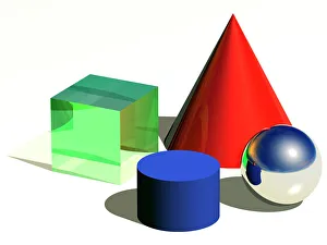 Geometric Shapes Drucke: Geometric shapes, artwork