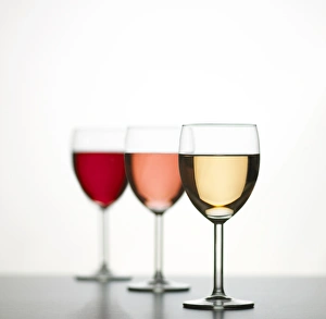 Wine Tasting Drucke: Glasses of wine
