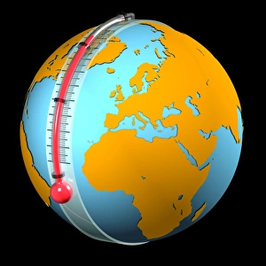 Climate Change Image Drucke: Global warming, conceptual image