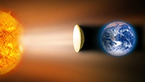 Bilder Datiert 18. Februar 2011: Weltklimawärmer Sonnenschirm Kunstwerk