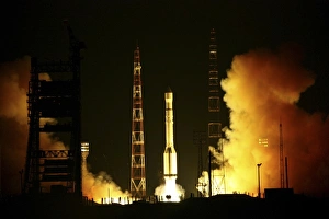 Baikonur Cosmodrome Launch Site Drucke: GLONASS satellite launch, 2010
