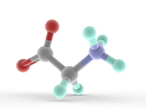 Zuckermolekül Glycin