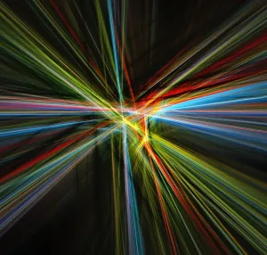 Abstract Computer Graphics Drucke: Lights