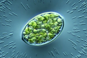 Light Microscopy Images Drucke: Green algae, light micrograph C014 / 4670