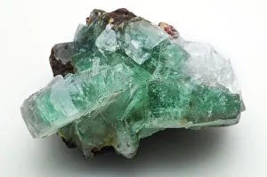 Drucke von Grüner Apophyllit aus Jalgaon, Indien Bilder Datiert 2010 Februar: Grüner Apophyllit