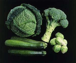 Vegetable Health Benefits Drucke: Green vegetable selection