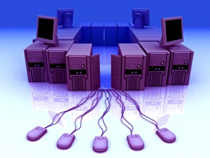 Computer Hardware Design Drucke: Group of personal computers