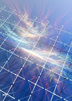 Radio Signal Transmission Drucke: HaRP array for auoral research, artwork