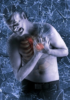 Heart Attack Symptoms Drucke: Heart attack, artwork