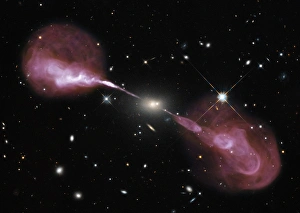 Herkules Bild von Galaxien- Jets als Composite-Bild