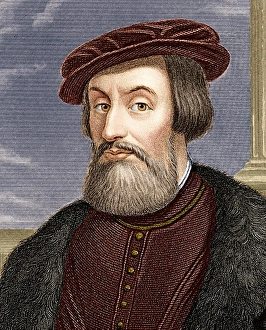 Aztec Empire Conquest Drucke: Hernando Cortez, Spanish explorer