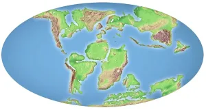 Kontinentale Drift, 100 Millionen Jahre vor unserer Zeit