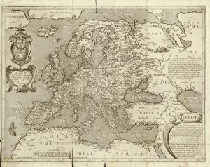 Karte Europas, 1600