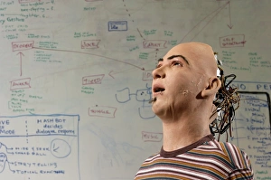 Artificial Intelligence Drucke: Humanoid robot head